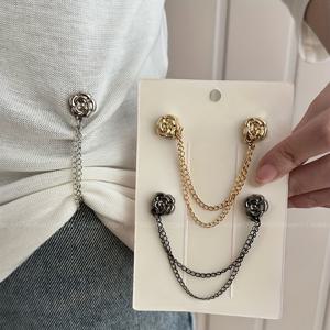 TEMU 3pcs 세트 산차 꽃 티셔츠 (조절 가능한 소매 커프스, 긴 원피스 하단에 조절 가능한 버튼 포함)