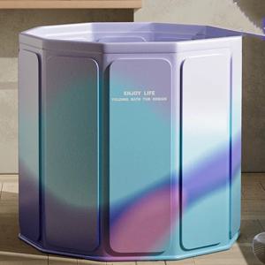 TEMU 욕실 액세서리, 휴대용 대형 접이식 욕조 - 성인용 인플레이터블 스파 및 온수 욕조, 소형 공간용 컴팩트 샤워 및 담금탕, 전기 불필요, 가족용 욕실, 야외 목욕 솔루션|욕조