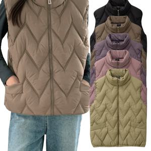 TEMU 파라고나 여성 하이넥 웰론 경량패딩 조끼 겨울 데일리 패딩조끼|민소매