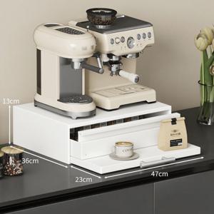 TEMU 주방 확장형 수납 선반 - 마이크로웨이브 스탠드 서랍 정리대, 카페선반 카운터탑 메탈 조직자