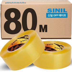 TEMU 신일 박스테이프 80M 40개 경포장 OPP테이프