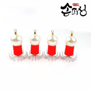 TEMU 손피싱 연질바늘 12발 쭈꾸미볼 애자 40g 50g 60g 70g 진주 그린야광 골드 쭈꾸미 문어 갑오징어 채비 낚시