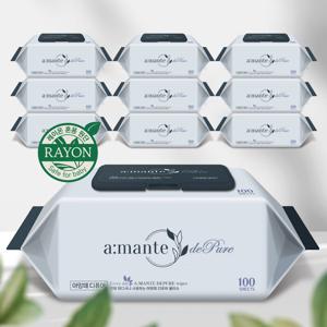 TEMU [단독특가] 두꺼운 50평량 물티슈 100매 10팩