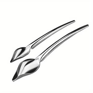 TEMU 데코 스푼 멀티-유즈 프레시젼 셰프 쿠키니어 초콜릿 드로잉 스푼 소스 퐁당 크림 펜슬 필터 케이크 장식용 접시 주방 베이킹 어시스턴트 도구 2개