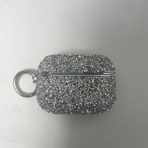 TEMU YuanCase 슈퍼 아름다운 라인스톤 무선 이어폰 케이스 for Pro, 실버 패션 이어버드 케이스 for 3세대. 낙하 방지 케이스, 전기도금 프레임 블루투스 무선 이어폰 케이스 for 1세대 및 for 2세대, 반짝이는 몰입형 이어폰 케이스 for Pro 2세대