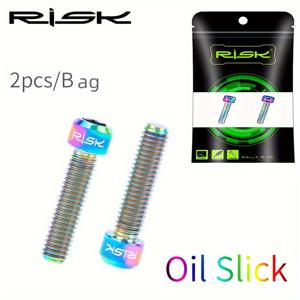 TEMU 위험 2pcs M6X25MM 자전거 디스크 캘리퍼스, 산악 자전거 및 도로 자전거에 대 한 사이클링 액세서리에 대 한 티타늄 합금 사이클링 볼트