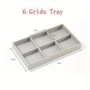 TEMU 여러 개의 칸막이가 있는 쌓을 수 있는 보석 정리함 - 귀걸이, 반지, 목걸이 및 소품용 휴대하기 쉬운 여행용 데스크탑 보관함 - 내구성 있는 종이 재질, 빈티지 마감, 보석 정리함, 기념품 홀더, 우아한 디자인, 컴팩트한 디자인, 보석 트레이