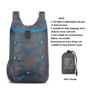 TEMU 아웃도어 라이트 베이지 가방 접이식 숄더백 스포츠 경량 여행 하이킹 수납가방 다용도 소형 백팩