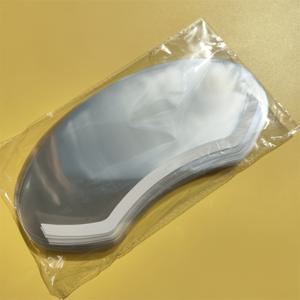 TEMU 50개 투명 일회용 얼굴 & 눈 보호대 비저 - PET 필름, 마이크로블레이딩, 영구 메이크업, 헤어 스프레이 살롱 & 속눈썹 연장에 이상적, 성인용 사이즈 (20x9.5cm)