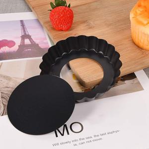 TEMU 9개, 이동식 바닥이 있는 미니 타르트 팬, 둥근 붙지 않는 키시 팬, 미니 파이 팬, 미니 타르트 쉘, 파이용 오븐용 접시, 무스 케이크, 디저트 베이킹