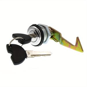 TEMU 전기 모터 스쿠터용 테일 트렁크 잠금장치, 2개의 키가 있는 후방 박스 잠금장치 교체용, 후방 좌석 수하물 케이스 테일 박스 잠금장치 세트