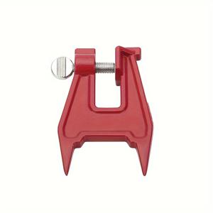 TEMU 1개 헤비듀티 레드 체인소 샤프닝 바이스 - 조절 가능, 견고한 스틸 파일링 클램프, 모든 체인 크기에 대한 안전한 엄지 나사, 현장 유지보수에 완벽
