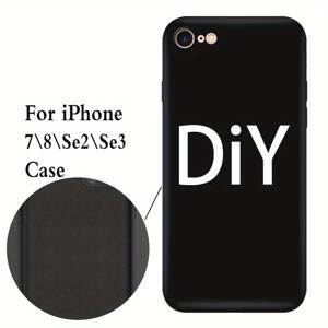 TEMU 아이폰15 14 13 12 11XS XR X7 8 6s 미니 플러스 프로 맥스 SE2020/2022에 적합한 DIY 패턴 맞춤형 모바일 폰 케이스, 보호 커버 블랙 리퀴드 실리콘 방탄 생일 선물 휴일 선물