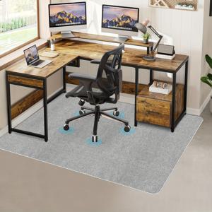 TEMU 1개 초대형 미끄럼방지 사무용 의자 매트 & 바닥 보호 매트 - 내구성 강한 매트 그리퍼, 소음 및 스크래치 방지 표면, 홈오피스, 스터디룸용 데스크 매트 - 하드우드 바닥 및 매트와 호환 (블랙/그레이/탄) - 책상, 의자, 작업공간용 대형 바닥 매트 - 쉬운 설치 및 트림