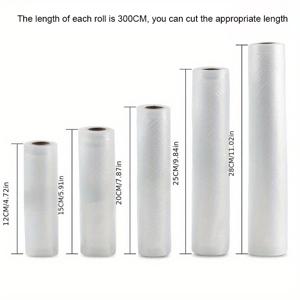 TEMU 식품 보존용 BPA 프리 진공 포장기 백 5롤