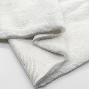 TEMU 13mm 두께의 인공 토끼 모피 원단 1개, DIY 신발 모자 장갑 스카프 인형 만들기 수제 직물 의류 홈 테이블 장식