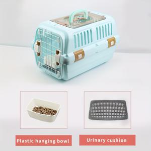 TEMU 고양이 보관 상자, 차량 용 케이지, 대형 플라스틱 고양이 케이지와 함께 사용할 수 있는 휴대용 애완동물 공기 케이스