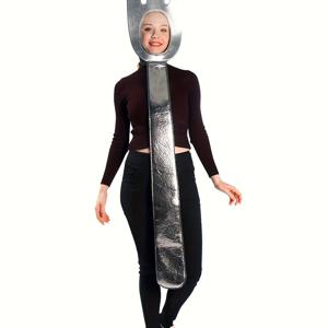 TEMU 카니발 파티 코스튬 - 성인 커플용 수프를 먹는 숟가락 의상, 재미있는 할로윈 & 크리스마스 공연복, 퍼포먼스웨어, 유쾌한 캐릭터룩, 독특한 페스티벌 옷차림, 부드러운 소재, 손세탁만 가능, 커플 코스튬 세트|커플룩