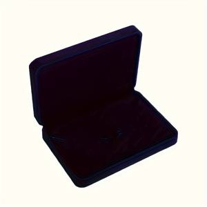 TEMU 1개 벨벳 주얼리 박스, 투명 플라스틱 안감 & 안전한 잠금장치 - 6.88x4.92x1.37인치 우아한 블랙 벨벳 라이닝 링, 목걸이, 귀걸이, 팔찌 정리함 - 기념일, 결혼식, 생일 선물 보관 케이스, 클래식 디자인, 부드러운 내부, 전시용 케이스, 신부 액세서리, 주얼리 박스