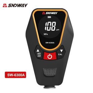 TEMU SNDWAY 디지털 페인트 두께 게이지, 자체 캘리브레이션 코팅 두께 측정기, USB 충전식 리튬 폴리머 배터리, 복합 재료, 0-1200µm 측정 범위, ≤36V 작동 전압, 차량 및 산업용 사용을 위한 0.1 정확도