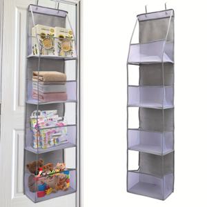 TEMU 1개 문걸이 봉제인형 보관함, 4개의 대형 포켓과 통기성 그물, 침실, 장난감, 신발, 기저귀, 추수감사절 선물, 수집품 건물 및 액세서리, 완벽한 크리스마스 선물 및 휴일 장식 정리함