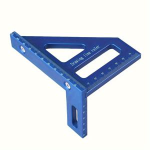 TEMU 1Pc 3D 다각도 측정 자, 플라스틱 목공 사각 자, 양손잡이 인체 공학적 삼각형 스크라이버, 45/90도 선 그리기 및 마이터 레이아웃 도구를 위한 초극세 팁 포함.