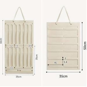 TEMU 2pcs 핑크 벽걸이 헤어 액세서리 정리함 세트, 귀여운 폴리에스터 헤어 클립 및 밴드 홀더, 소녀를 위한 공주 헤어핀 디스플레이 랙 및 상어 클립 보관함, 필트 크래프트 및 보석 상자