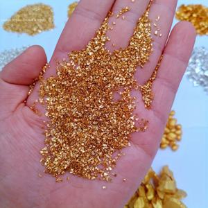 TEMU 50g & 100g 골든 크러쉬드 샌드 그라벨 - DIY 공예, 홈 데코, 주얼리 만들기, 정원 및 웨딩 장식용 금속 광택 골든 스파클 - 내구성 있는 장식 재료, 반짝이는 효과, 생동감 넘치는 질감