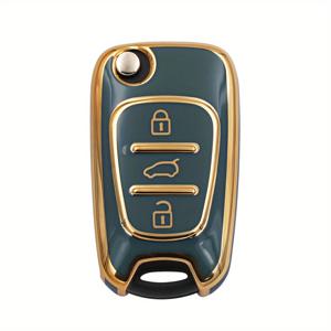 TEMU 현대 I20 I30 IX35 I35 악센트 솔라리스 엘란트라 산타페용 TPU 자동차 열쇠 케이스 커버, 기아 K2 K5 소울 소렌토 세라토 리오 피칸토 - 3버튼 무선 엔트리 리모컨 프로텍터 쉘 액세서리