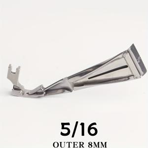 TEMU 산업용 재봉틀 프레셔 풋 F515 – 실버 그레이 플랫 카 풀 튜브 풋, 멜빵, 어깨 끈, 바지 가장자리 접기 - 선택된 기계와 호환 - 1개