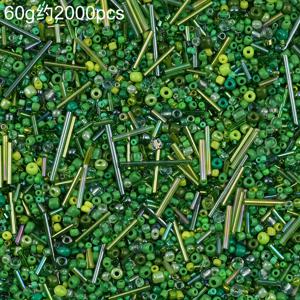 TEMU 2000개 혼합 유리 씨드 및 튜브 비즈, 60g 팩, DIY 쥬얼리 만들기, 수제 팔찌, 목걸이, 귀걸이, 헤어핀, 공예품, 의류 및 신발 액세서리
