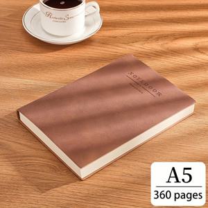 TEMU 개인화된 부드러운 표지 정사각형 구성 노트북 북마크 포함 - 램 가죽 표지, 두꺼운 비즈니스 회의 저널, 대학생을 위한 360페이지 빈 그림 노트북