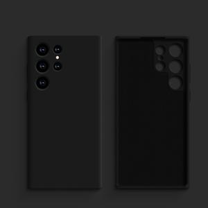 TEMU 럭셔리 충격 방지 단색 폰 케이스, 삼성 갤럭시 S24 S23 S22 S21 울트라에 적합, 귀여운 소프트 백 커버 폰 액세서리.