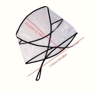 TEMU 남성 및 여성용 경량 투명 비옷 - 태양 및 비 보호, 조절 가능한 스트랩, 내구성 있는 PVC 소재, 손세탁 가능, 세련된 투명 후드 디자인, 비 보호 모자, 세련된 후드 모자, 안전한 핏 모자