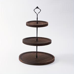 TEMU 1pc, 2/3단 컵케이크 스탠드, 나무 계단식 트레이 스탠드 디스플레이 스탠드, 웨딩, 생일 파티, 기념일, 크리스마스 추수감사절 할로윈을 위한 소박한 농가 장식