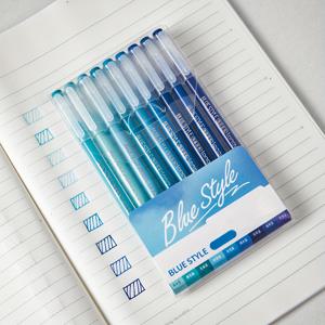 TEMU 9-Color 대용량 젤펜 세트 / 6-Color 대용량 1.0Mm 글리터 플루오레스 펜, 일기 쓰기, 그림 그리기, 도우드링, 노트 작성, , 레이어링에 적합하며 완벽한 선물입니다.