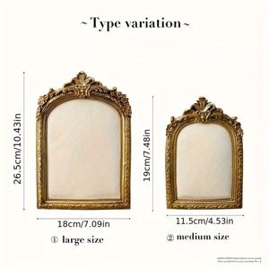 TEMU 1pc 빈티지 바로크 스타일 레진 보석 디스플레이 스탠드, 테이블탑 목걸이 및 귀걸이 홀더, 벨벳 백킹이 있는 장식용 직사각형 쇼케이스, 전기 필요 없음, 보석 탑