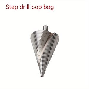 TEMU 고속강 스피럴 그로브 스텝 드릴 비트 세트 6-60mm, 4241 삼각형 샤크, DIY 프로젝트용 오픈 홀 카운터보어 도구