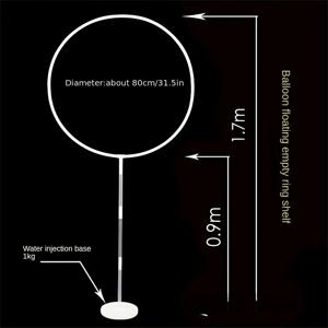 TEMU 1세트 풍선 컬럼 아치 키트, 생일, 결혼식, 파티 장식을 위한 라운드 프레임 스탠드 센터피스 - 크리스마스, 새해, 데이 호환, 전원 필요 없음, 깃털 없음