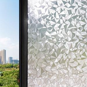 TEMU 1롤 다면체 마름모 패턴 비접착 프라이버시 창문 필름, 비닐 불투명 유리 틴트, 욕실·홈오피스·장식용 창문, 홈 오피스 창문 커버링,창문 틴트 적용,불투명 비닐 필름,프라이버시 유리 필름,클래식 스타일 필름,마름모 패턴 디자인,내구성 있는 창문 필름,정전기 부착 기술