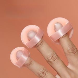 TEMU 6개 미니 메이크업 스펀지 퍼프 - 부드럽고 내구성 있는 무향 미용 도구, 완벽한 파운데이션 적용을 위한 컴팩트 디자인과 휴대용 스트랩