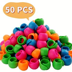 TEMU 25개/50개/100개 봉선기 홀더, 실 보호기/실 감기 - 풀어지는 실 끝 방지 - 재봉 및 자수 기계 실 홀더