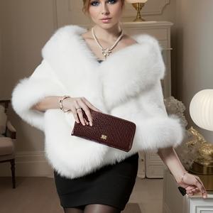 TEMU 여성용 우아한 플러스 사이즈 인조 모피 코트 - 차이 콜라르가 있는 시크 폭스 테마 디자인, 가을/겨울 파티 및 크리스마스 따뜻함에 완벽, 아늑한 아우터웨어 | 우아한 겨울 코트 | 세련된 디자인