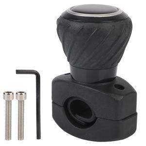 TEMU 범용 360도 스피너 노브, 금속 및 플라스틱 구조, 자동차 트럭 트랙터 지게차용 핸드 컨트롤 스티어링 휠 부스터 그립