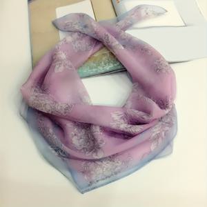 TEMU 여성용 100% 뽕나무 실크 스카프 - 가벼운 플로럴 피오니 프린트 스퀘어 스카프 25.59인치, 부드럽고 통기성 좋은 우아한 목 & 머리 랩, 캐주얼 아웃팅, 어머니날 선물 (보라/초록/파랑), 생동감 넘치는 컬러 믹스, 가벼운 소재