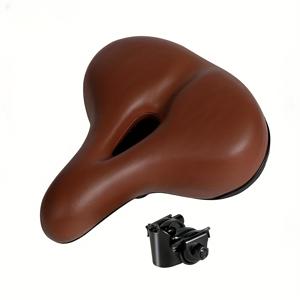 TEMU ZHIQIU - 성인용 편안한 자전거 안장, 충격 흡수 기능의 넓은 쿠션, 실내/외부 자전거에 적합, 야외 자전거 시트 | 자전거 시트 | 충격 흡수 디자인