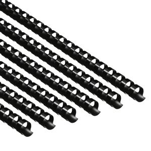 TEMU 100개 21링 플라스틱 바인딩 콤, 용량 60장, 검은색 스파이럴 링 바인딩 콤 척추, 튼튼한 플라스틱 스파이럴 코일, 노트북, 달력, 사진 앨범, 사무용품에 사용