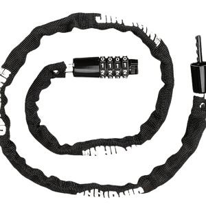 TEMU 헤비듀티 4자리 조합 자전거 자물쇠 - 전기 및 일반 자전거, 유모차용 방범 체인 - 광택 있는 블랙 아연 합금, 크리스마스에 가장 적합, 추수감사절에 완벽