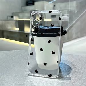 TEMU 삼성 시리즈 A54/A53/A52(A52S 유니버설 /A34(5G)A32(5G) /A14(5G)/A13 5G /A04S/S21/S21U/S22/S22U/S23/S23+/S23U 및 S24 시리즈 A15/A35(5G)/A55(5G)/A25(5G) 최신 S25 시리즈에 적합한 블랙 스타 패턴, 새로운 트렌디한 귀여운 에지 보호 소프트 쉘 보호 케이스