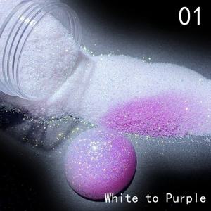 TEMU UV 조명 변경 글리터 플레이크, 플라스틱 광학적 자외선, 색상 전환 스파클러 파우더, DIY 네일 아트, 패션, 시퀀스, 슬라임, 레진 공예 및 보석 장식|슬라임